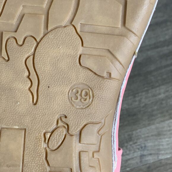 Socosands Womens Sandals Size 8 EUR 39 Orange Comfort Slip On Padded New T Strap - Picture 8 of 10